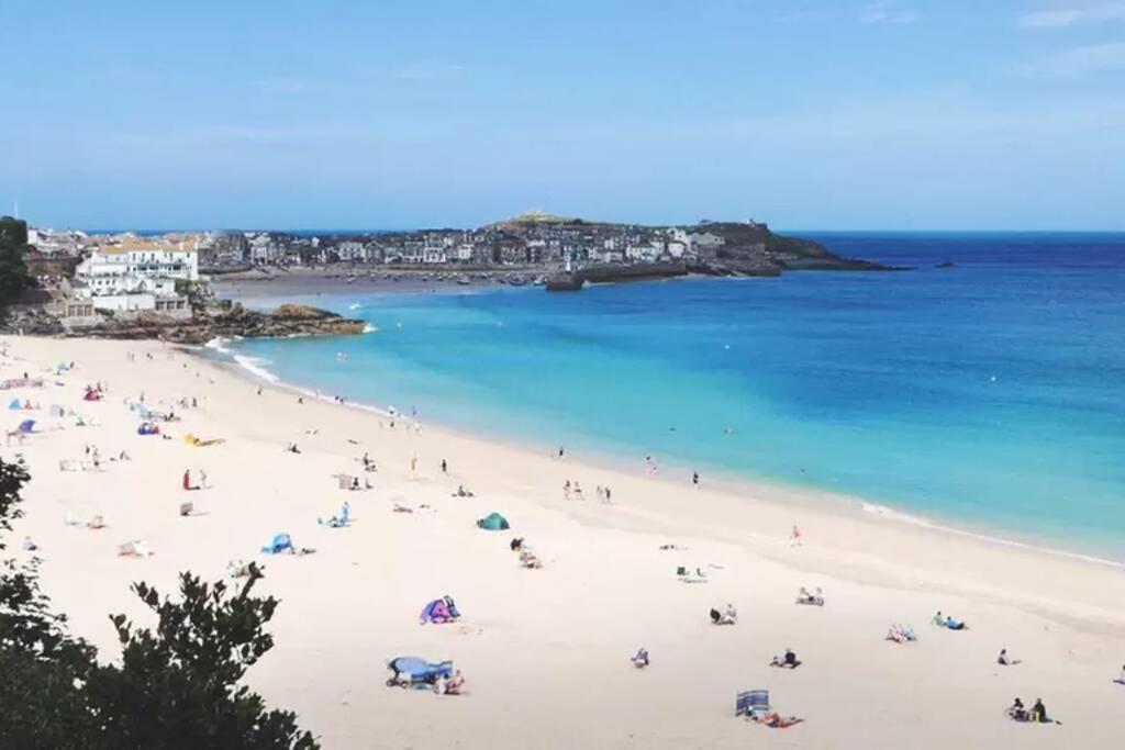 St Ives Apartment Private Parking With Garden 10 Minute Walk Into Town And Beach Εξωτερικό φωτογραφία